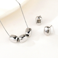 Picture of Bulk Platinum Plated Classic 2 Piece Jewelry Set Exclusive Online