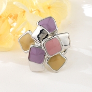 Show details for Brand New Colorful Platinum Plated Fashion Ring with Full Guarantee