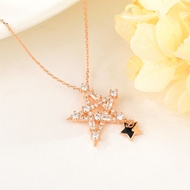 Show details for Copper or Brass Cubic Zirconia Pendant Necklace at Great Low Price
