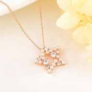 Show details for Reasonably Priced Copper or Brass Star Pendant Necklace for Female