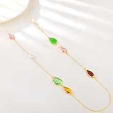 Show details for Party Gold Plated Fashion Sweater Necklace with Fast Delivery