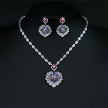 Show details for Luxury Cubic Zirconia 2 Piece Jewelry Set Online Only