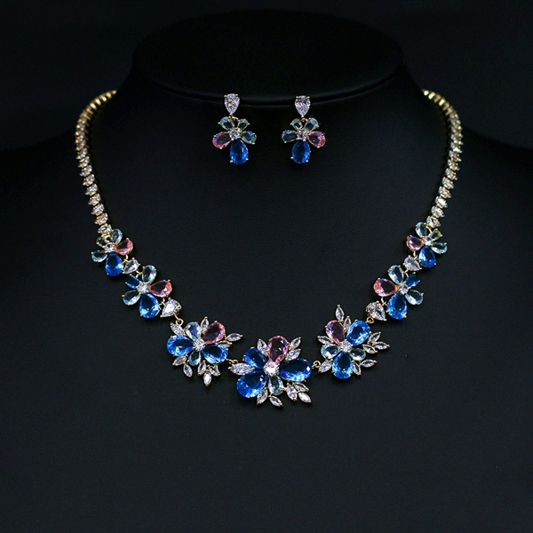 Picture of Most Popular Cubic Zirconia Luxury 2 Piece Jewelry Set