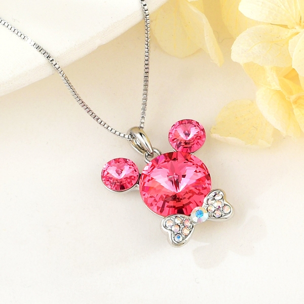 Picture of New Season Pink Cute Pendant Necklace