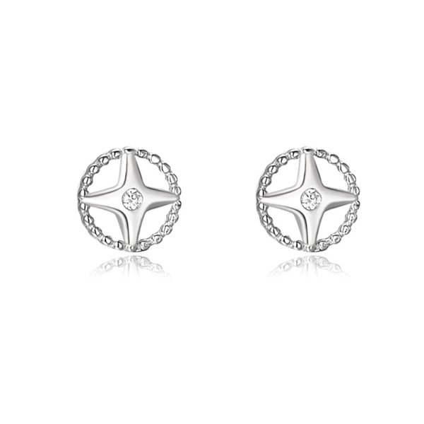 Picture of Top Star Cubic Zirconia Stud Earrings