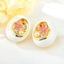 Show details for Great Enamel Gold Plated Dangle Earrings