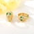Picture of Nice Cubic Zirconia Gold Plated Huggie Earrings
