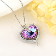 Show details for Pretty Swarovski Element Fashion Pendant Necklace