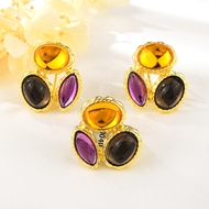 Picture of Wholesale Gold Plated Resin 2 Piece Jewelry Set with No-Risk Return