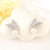 Picture of Great Value White Platinum Plated Dangle Earrings with Member Discount