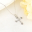 Show details for Unusual Cross Cubic Zirconia Pendant Necklace
