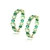 Picture of Irresistible Green Geometric Huggie Earrings As a Gift