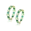 Show details for Irresistible Green Geometric Huggie Earrings As a Gift