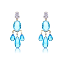 Show details for Low Price Copper or Brass Gold Plated Dangle Earrings from Trust-worthy Supplier