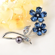 Show details for Sparkling Party Copper or Brass Brooche