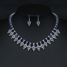 Show details for Luxury Platinum Plated 2 Piece Jewelry Set Online Only