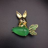 Show details for Party Green Brooche at Super Low Price