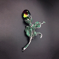 Show details for Latest Flower Copper or Brass Brooche