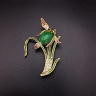 Show details for Shop Gold Plated Copper or Brass Brooche Factory Direct Supply