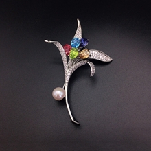 Show details for Fashion Swarovski Element Fashion Brooche