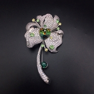 Show details for Great Value Green Fashion Brooche with Speedy Delivery
