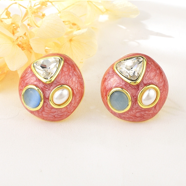 Picture of Nice Artificial Crystal Zinc Alloy Dangle Earrings