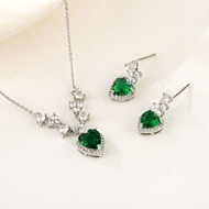 Show details for Delicate Platinum Plated 2 Piece Jewelry Set with Full Guarantee