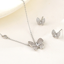 Show details for Copper or Brass Platinum Plated 2 Piece Jewelry Set with Unbeatable Quality