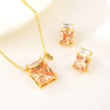 Show details for Featured Yellow Cubic Zirconia 2 Piece Jewelry Set with Full Guarantee