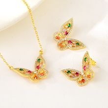 Show details for Copper or Brass Butterfly 2 Piece Jewelry Set From Reliable Factory