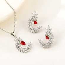 Show details for Party Cubic Zirconia 2 Piece Jewelry Set with Beautiful Craftmanship