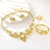 Picture of Nickel Free Multi-tone Plated White 4 Piece Jewelry Set with Easy Return