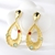 Picture of Hypoallergenic Gold Plated Green Dangle Earrings with Easy Return