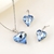 Picture of Delicate Artificial Crystal Love & Heart 2 Piece Jewelry Set