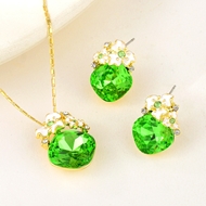 Picture of Affordable Zinc Alloy Artificial Crystal 2 Piece Jewelry Set from Trust-worthy Supplier