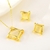 Picture of Filigree Geometric White 2 Piece Jewelry Set