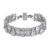 Picture of Wholesale Platinum Plated White Fashion Bracelet with No-Risk Return