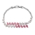 Picture of Reasonably Priced Platinum Plated Pink Fashion Bracelet with Low Cost