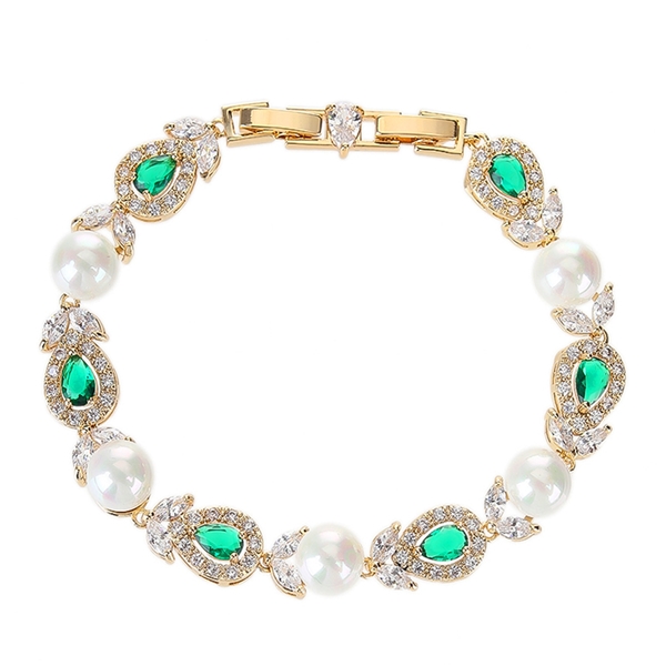 Picture of Sparkly Flowers & Plants Luxury Fashion Bracelet