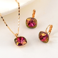 Show details for Bling Geometric Fashion 2 Piece Jewelry Set