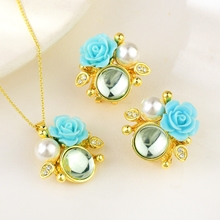 Show details for Low Cost Gold Plated Party 2 Piece Jewelry Set with Low Cost