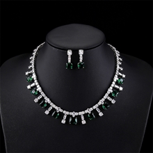Show details for Famous Geometric Platinum Plated 2 Piece Jewelry Set