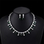 Show details for Famous Geometric Platinum Plated 2 Piece Jewelry Set
