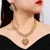 Picture of Low Cost Platinum Plated Copper or Brass 2 Piece Jewelry Set with Low Cost