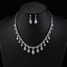 Show details for Beautiful Cubic Zirconia White 2 Piece Jewelry Set