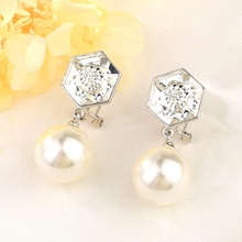 Show details for Hot Selling Platinum Plated Copper or Brass Dangle Earrings from Top Designer