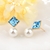 Picture of Fashion Blue Dangle Earrings For Your Occasions