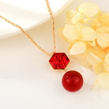 Show details for Fancy Geometric Party Pendant Necklace