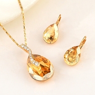 Show details for Copper or Brass Yellow 2 Piece Jewelry Set with Full Guarantee